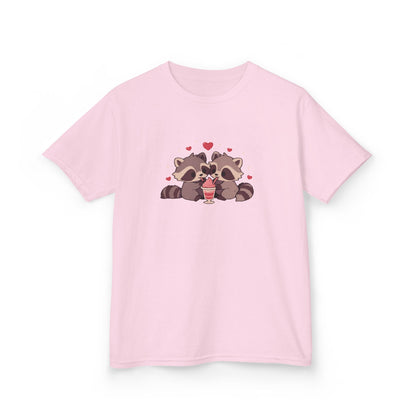 Raccoons Sharing Milkshake Kids Heavy Cotton™ Tee