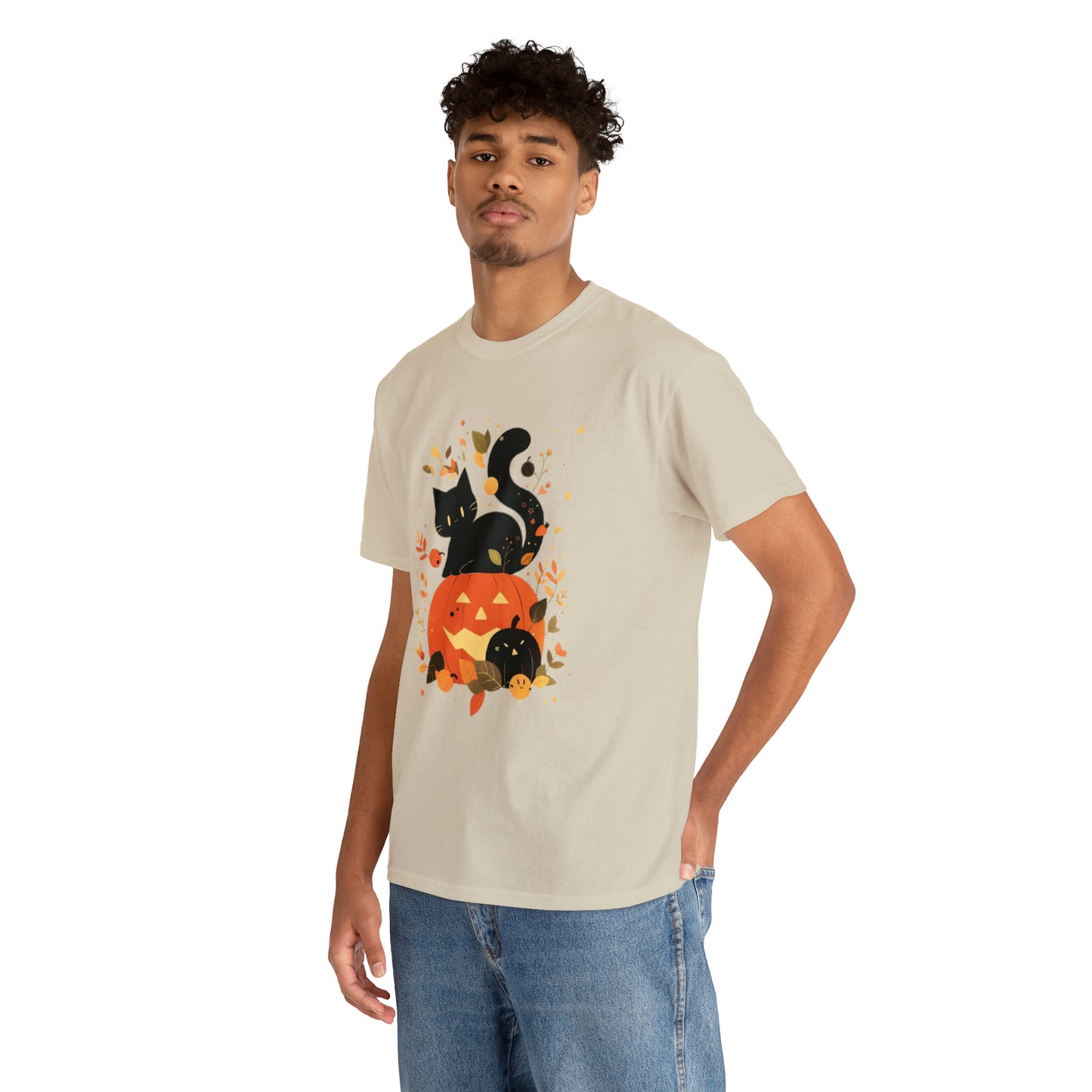 Spooky Kitty Unisex Heavy Cotton Tee