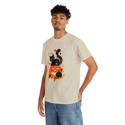 Spooky Kitty Unisex Heavy Cotton Tee