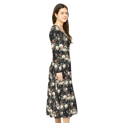 Shimmerweb Women's Long Sleeve Dance Dress (AOP)