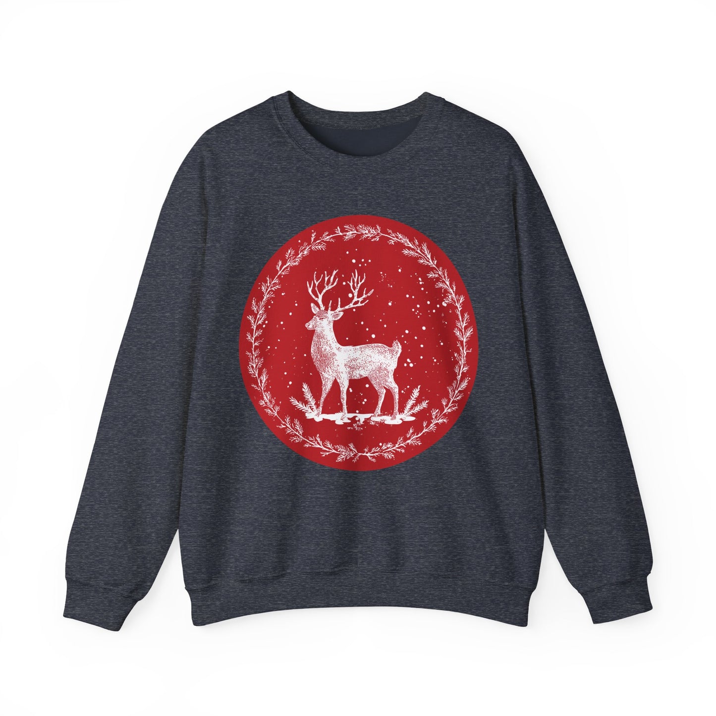 Rustic Deer Unisex Heavy Blend™ Crewneck Sweatshirt