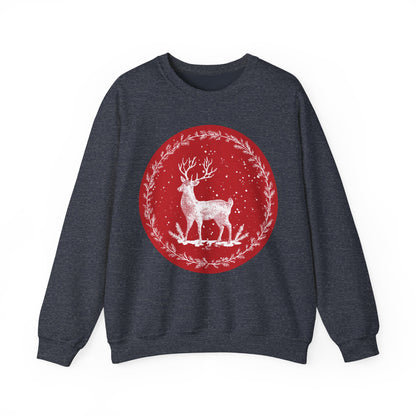 Rustic Deer Unisex Heavy Blend™ Crewneck Sweatshirt