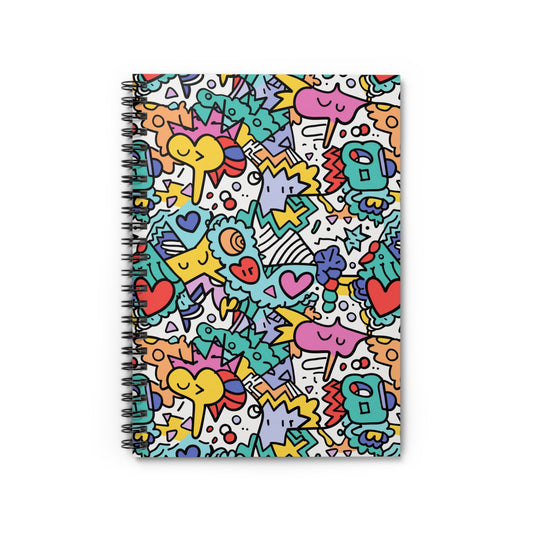 Doodlebug Spiral Notebook - Ruled Line