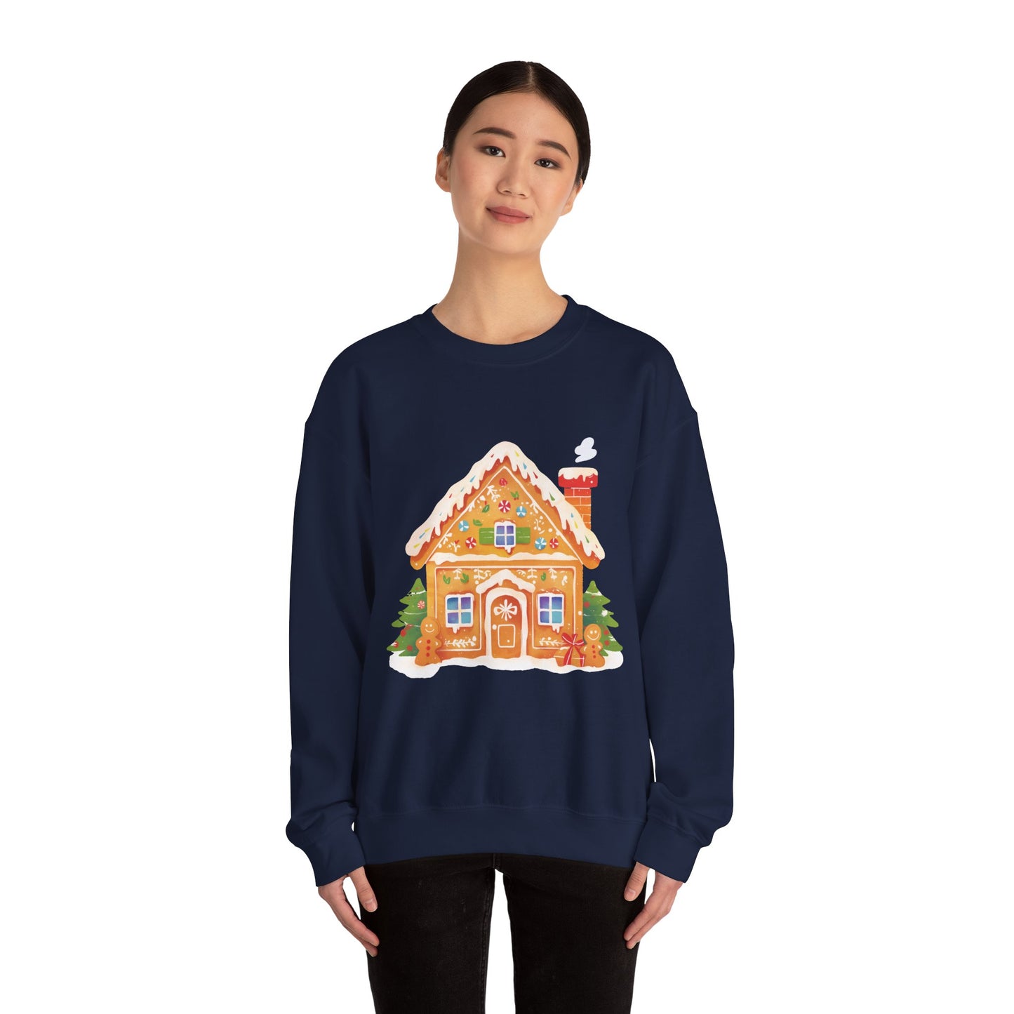Gingerbread House Unisex Heavy Blend™ Crewneck Sweatshirt