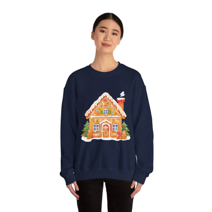 Gingerbread House Unisex Heavy Blend™ Crewneck Sweatshirt