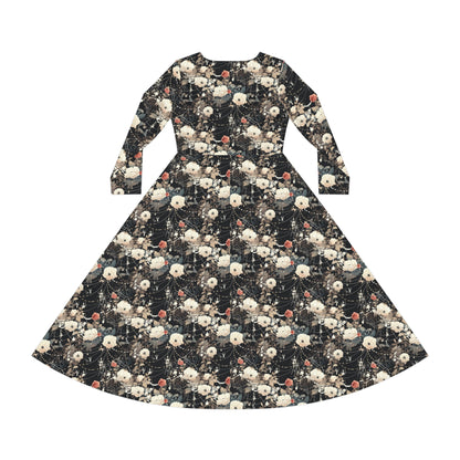 Shimmerweb Women's Long Sleeve Dance Dress (AOP)