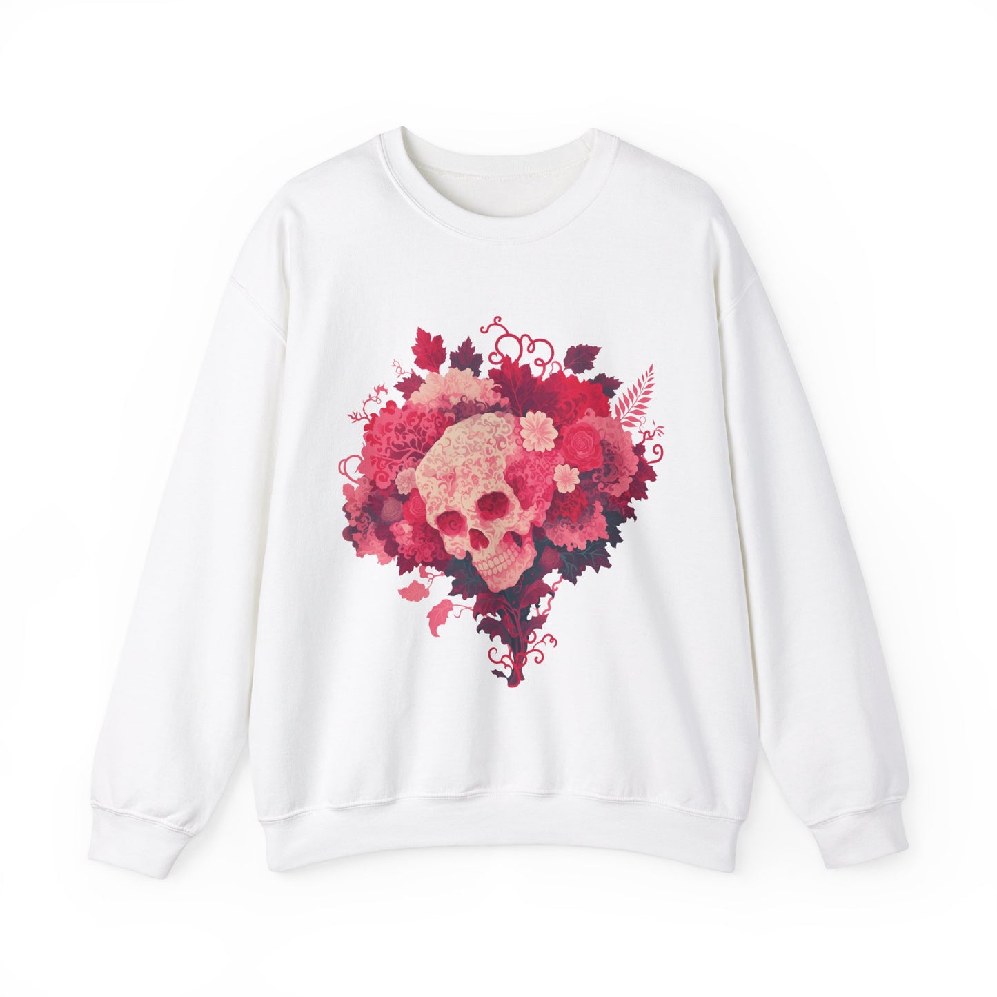 Skull Bouquet Unisex Heavy Blend™ Crewneck Sweatshirt