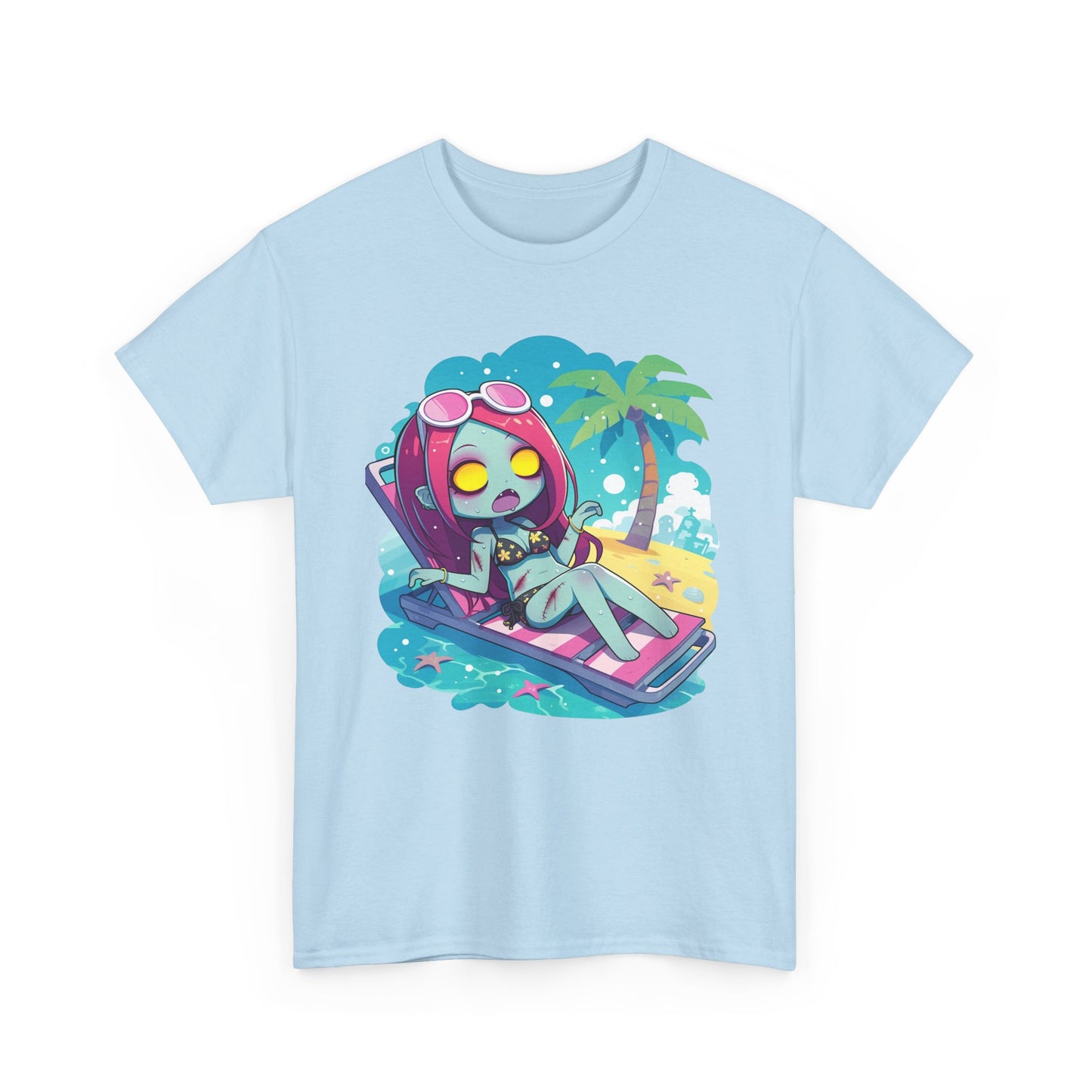 Beach Babe Zombie Unisex Heavy Cotton Tee