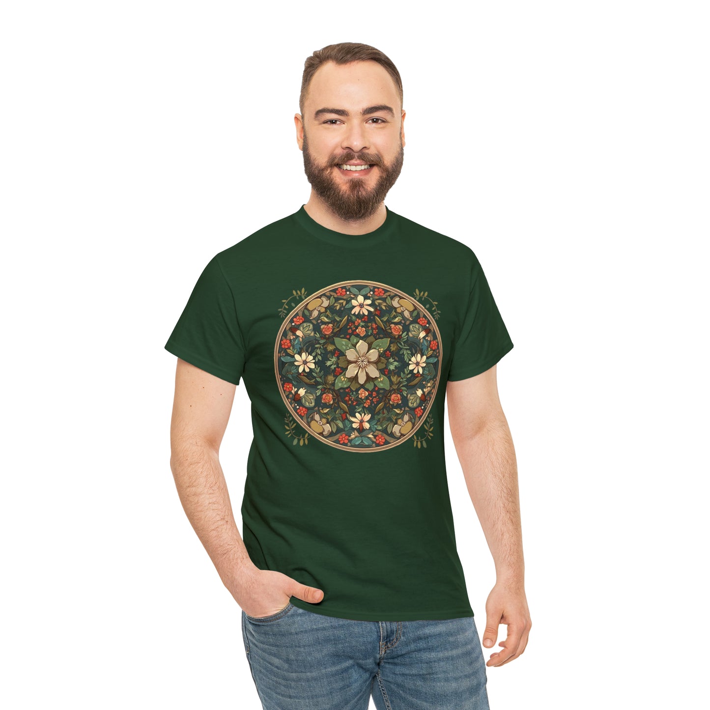 Druidic Mandala Unisex Heavy Cotton Tee