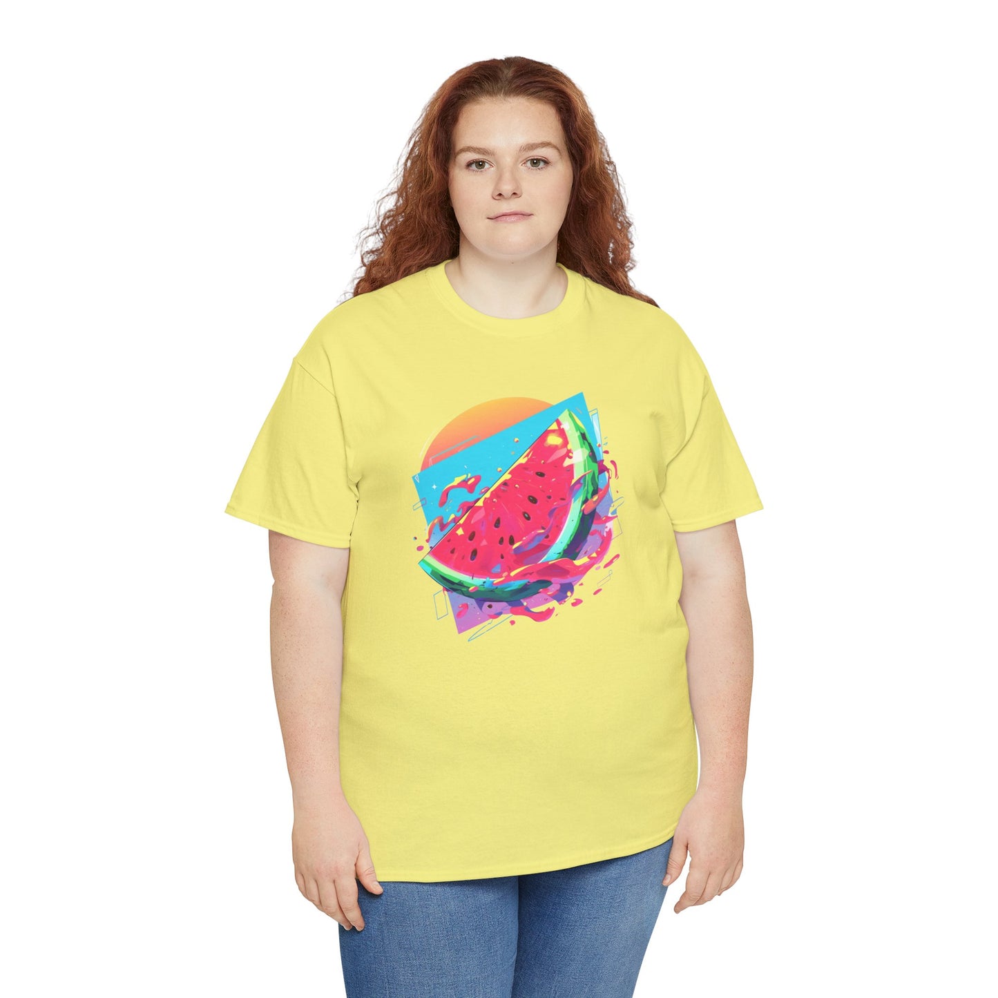 Summer Watermelon Unisex Heavy Cotton Tee