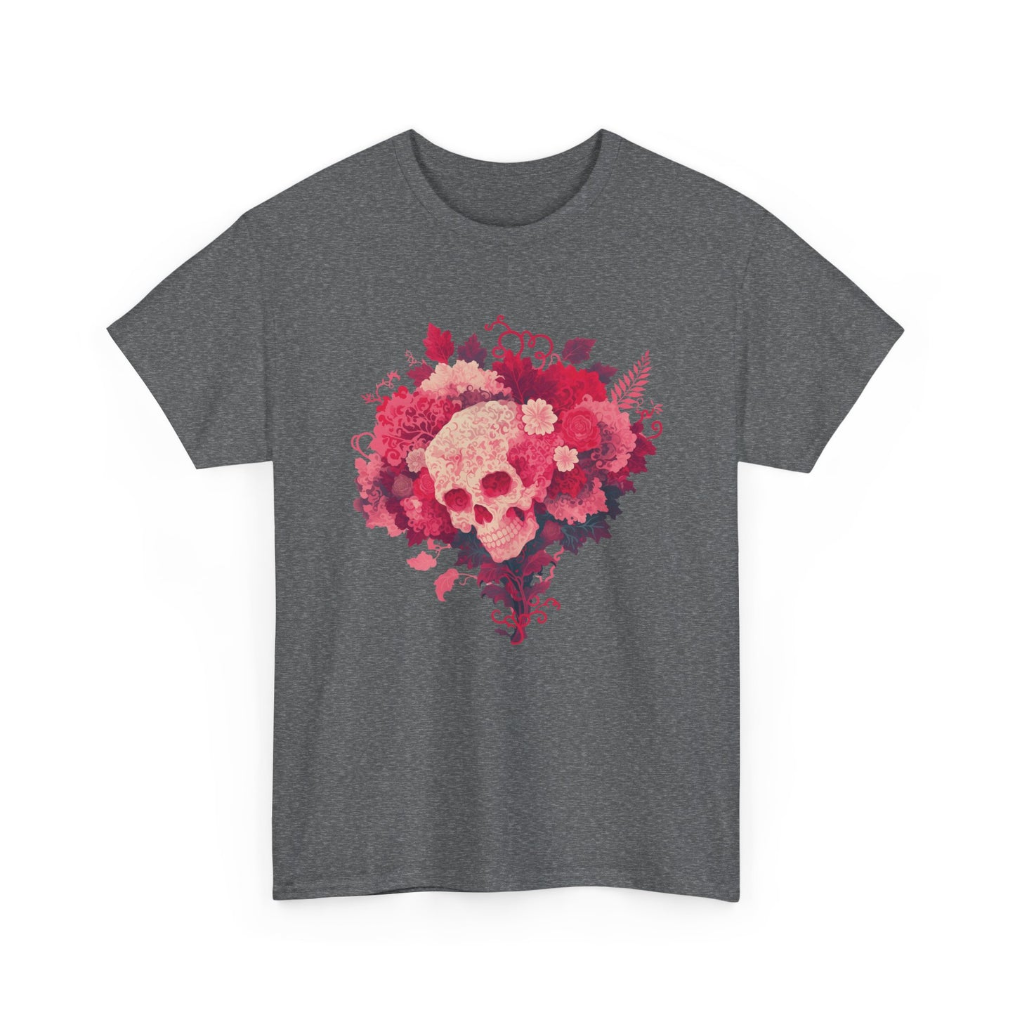 Skull Bouquet Unisex Heavy Cotton Tee
