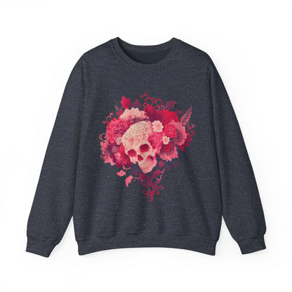 Skull Bouquet Unisex Heavy Blend™ Crewneck Sweatshirt