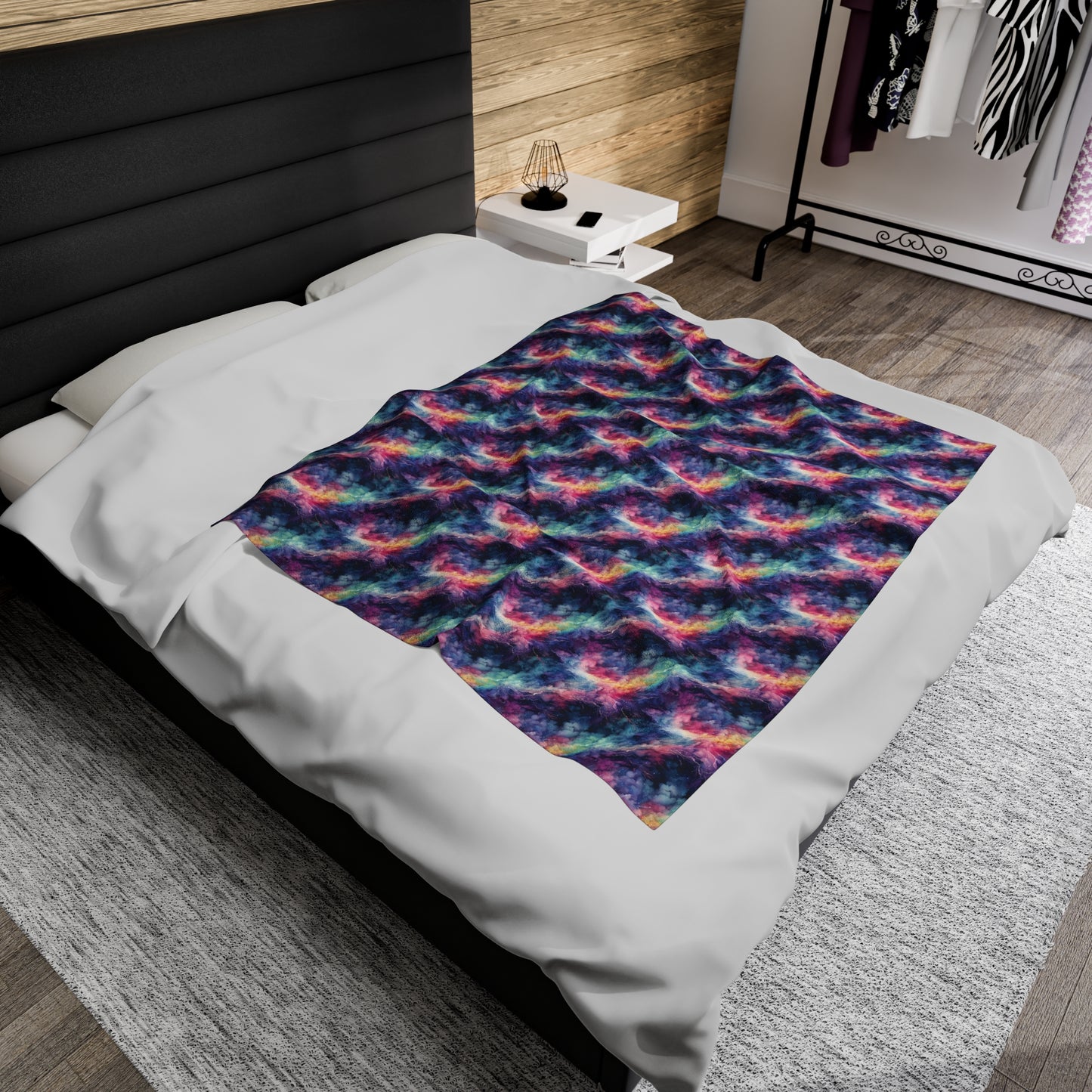 Spectral Storm Velveteen Plush Blanket