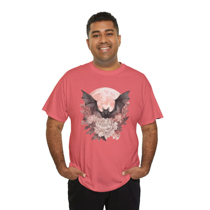 Strawberry Moon Bat Unisex Heavy Cotton Tee