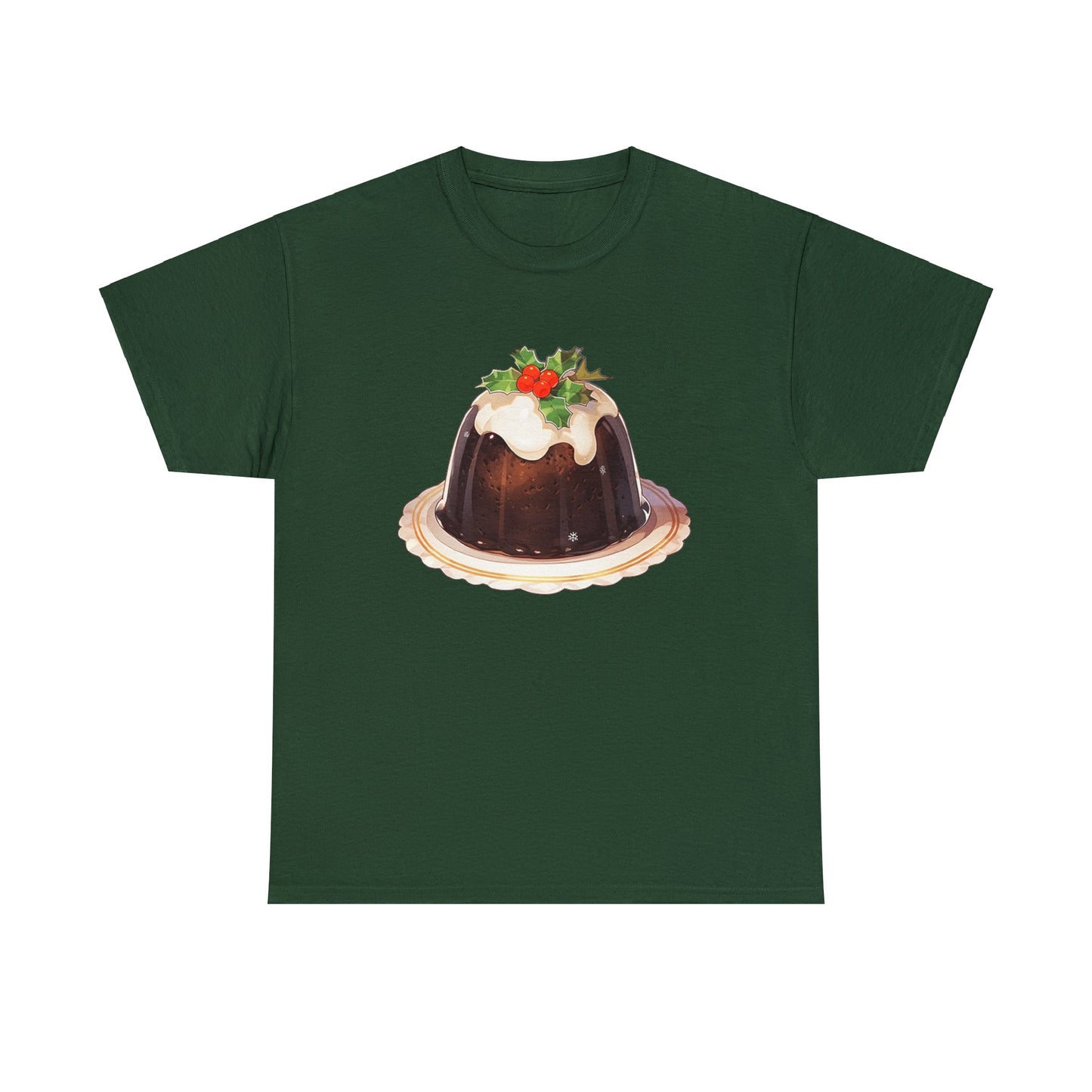 Christmas Pudding Unisex Heavy Cotton Tee