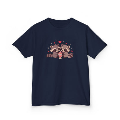 Raccoons Sharing Milkshake Kids Heavy Cotton™ Tee