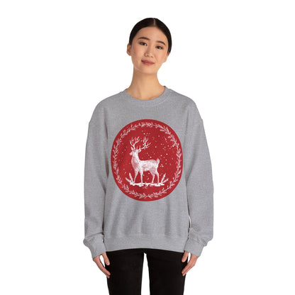 Rustic Deer Unisex Heavy Blend™ Crewneck Sweatshirt
