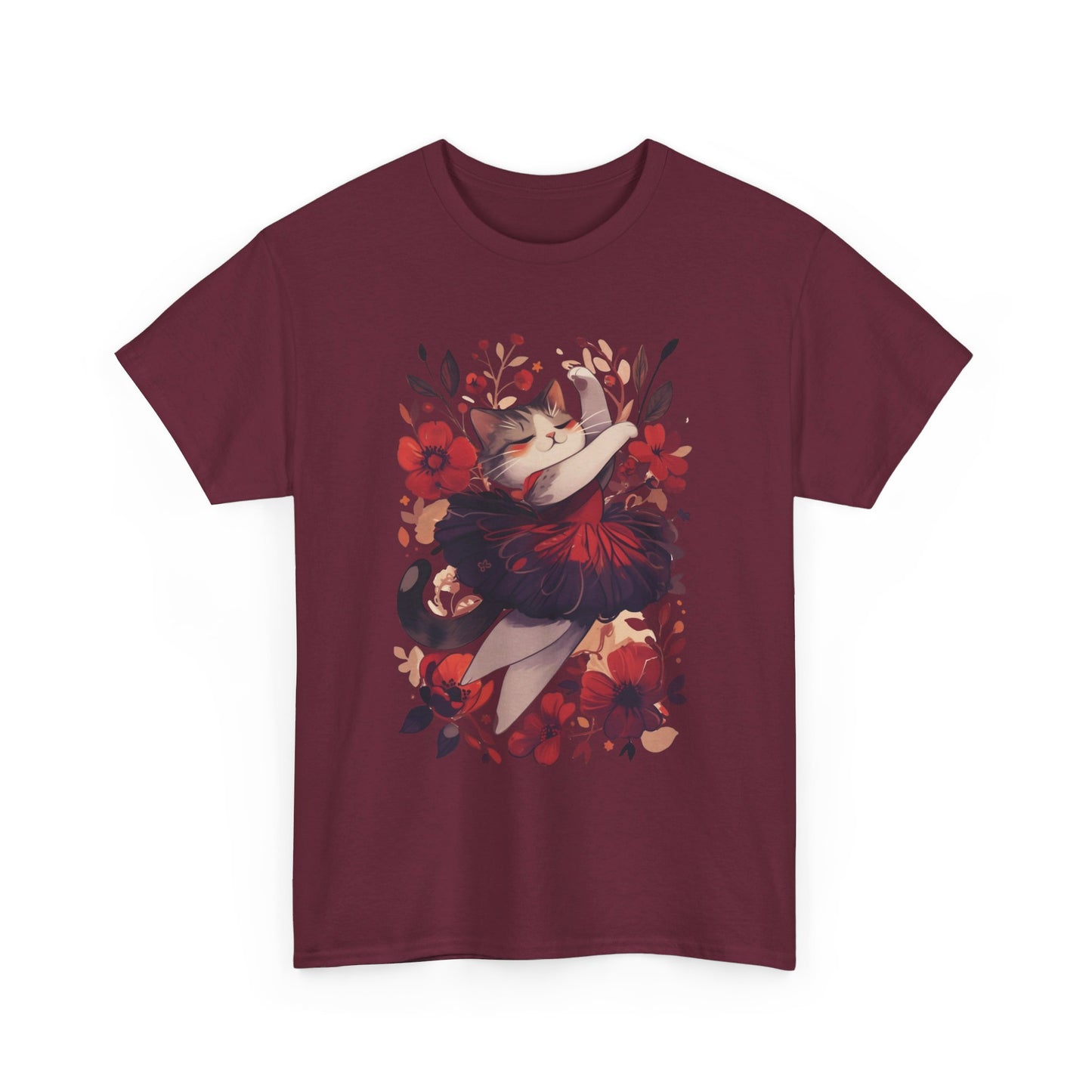 Ballet Cat Unisex Heavy Cotton Tee