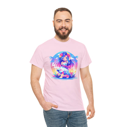 Hula Girl Unisex Heavy Cotton Tee