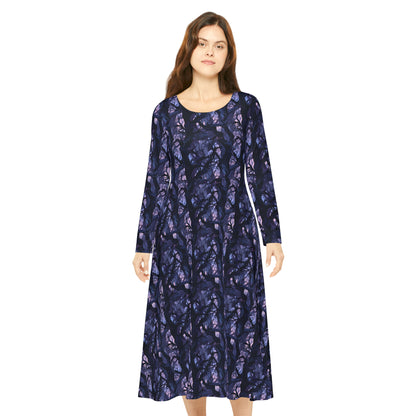 Haunted Forest Women's Long Sleeve Dance Dress (AOP)
