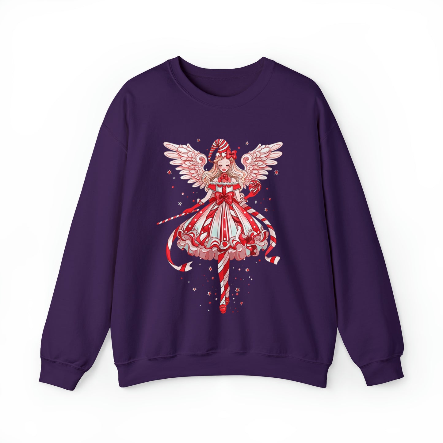 Candy Cane Angel Unisex Heavy Blend™ Crewneck Sweatshirt