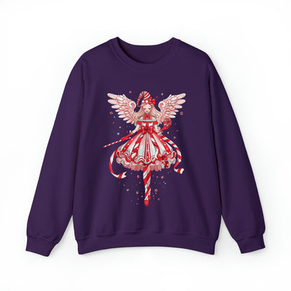 Candy Cane Angel Unisex Heavy Blend™ Crewneck Sweatshirt