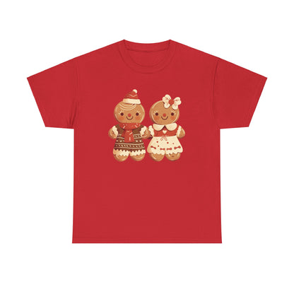 Gingerbread Couple Unisex Heavy Cotton Tee