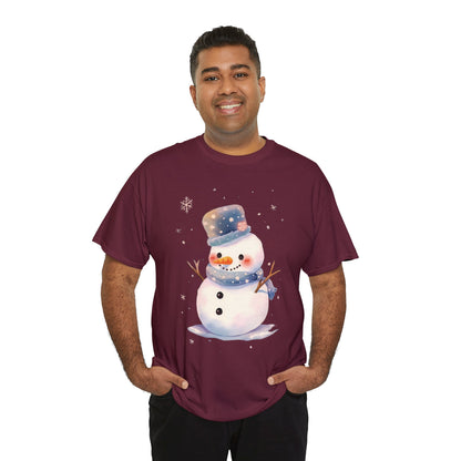 Snowman Unisex Heavy Cotton Tee