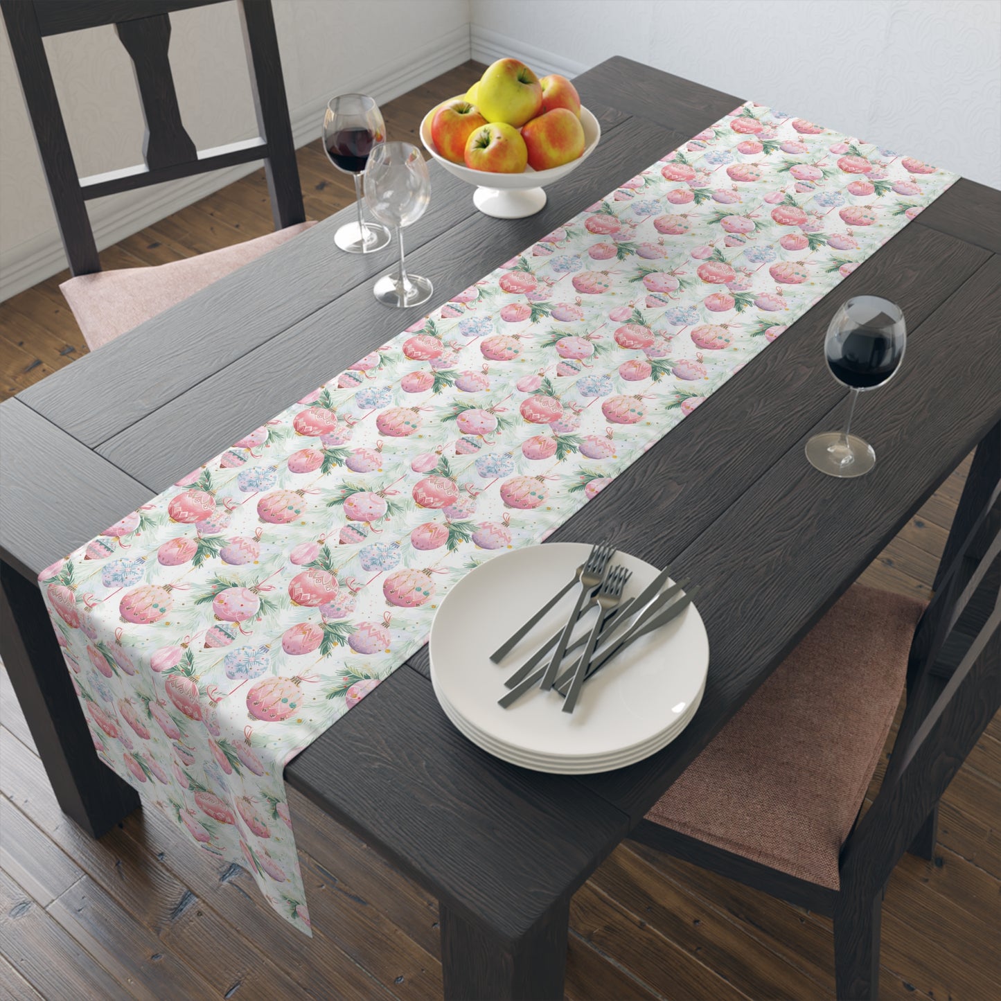 Pastel Ornaments Table Runner (Cotton, Poly)