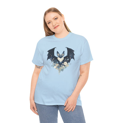 Midnight Bat Unisex Heavy Cotton Tee