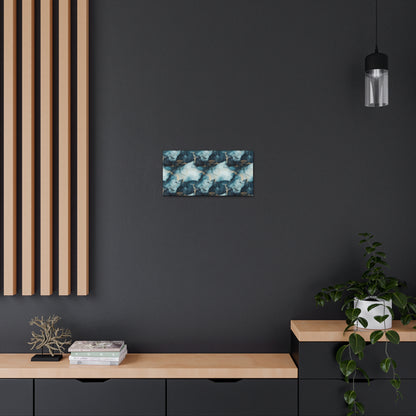 Cool Blue Marble Canvas Gallery Wrap