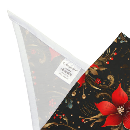 Pretty Poinsettias Pet Bandana