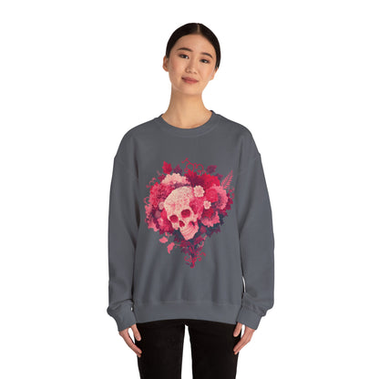 Skull Bouquet Unisex Heavy Blend™ Crewneck Sweatshirt