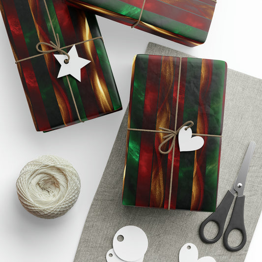 Festive Stripes Wrapping Papers