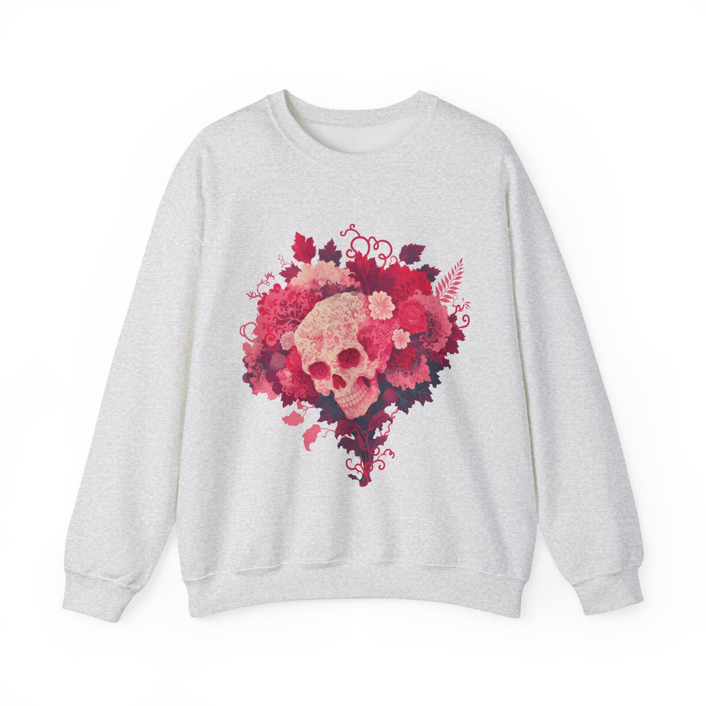Skull Bouquet Unisex Heavy Blend™ Crewneck Sweatshirt