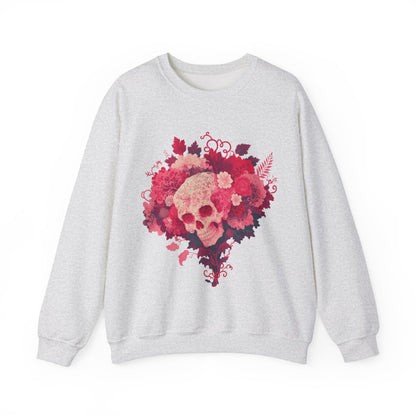 Skull Bouquet Unisex Heavy Blend™ Crewneck Sweatshirt