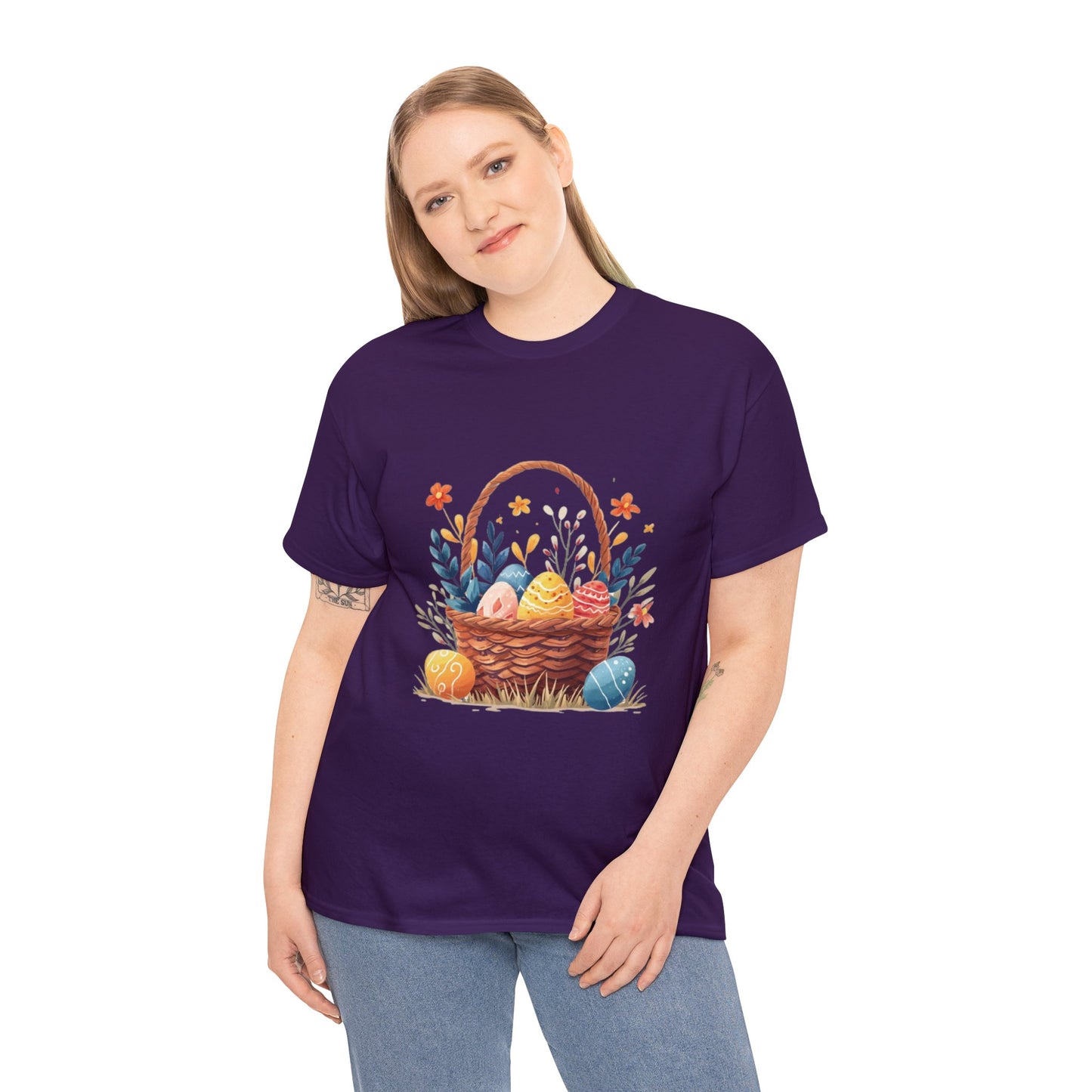 Easter Basket Unisex Heavy Cotton Tee
