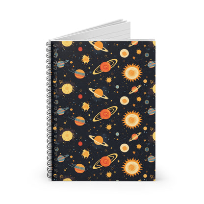 Spacing Out Spiral Notebook - Ruled Line