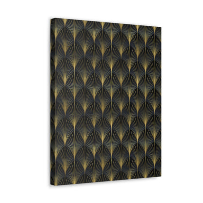 Art Deco Fans Canvas Gallery Wrap