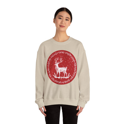 Rustic Deer Unisex Heavy Blend™ Crewneck Sweatshirt