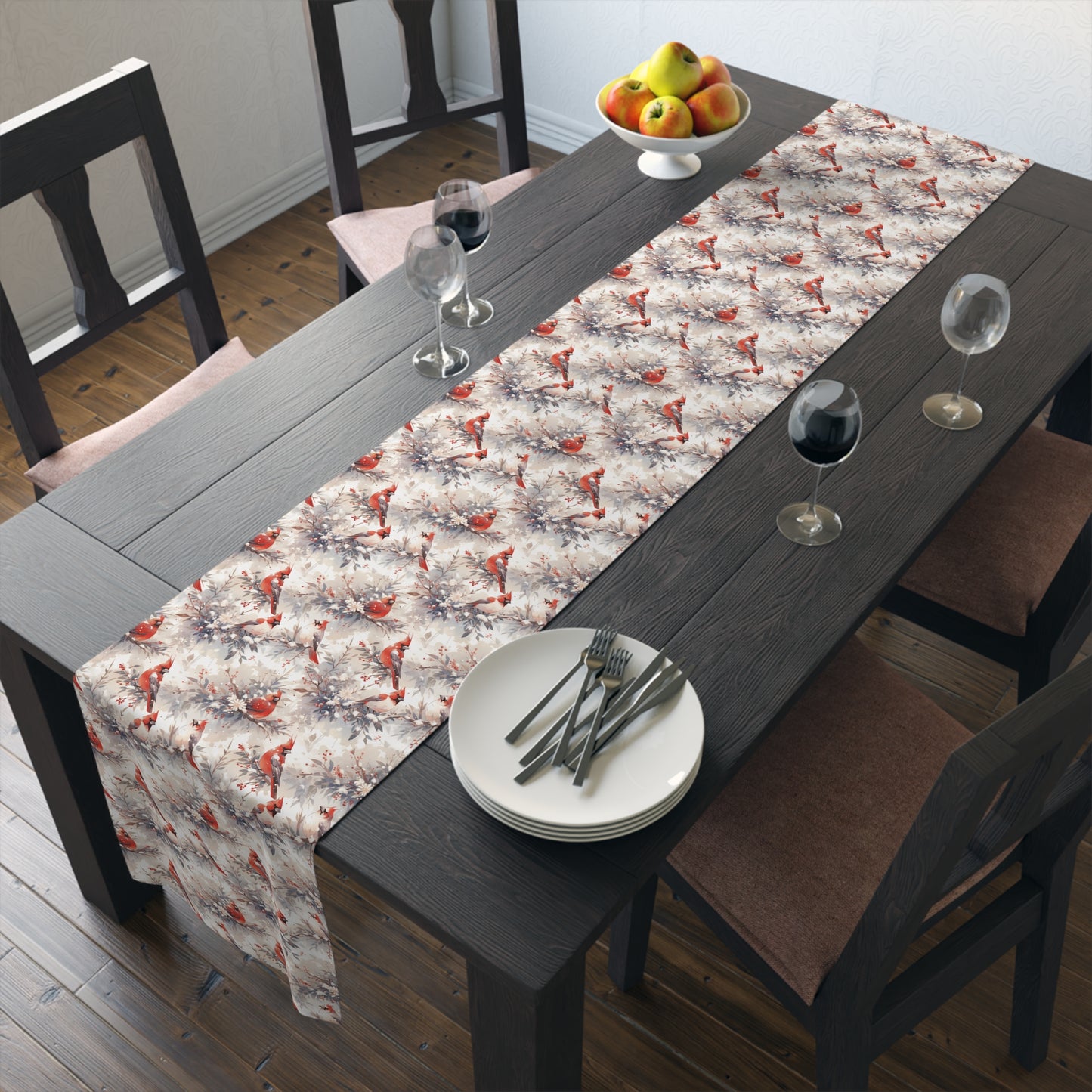 Winter Cardinals Table Runner (Cotton, Poly)