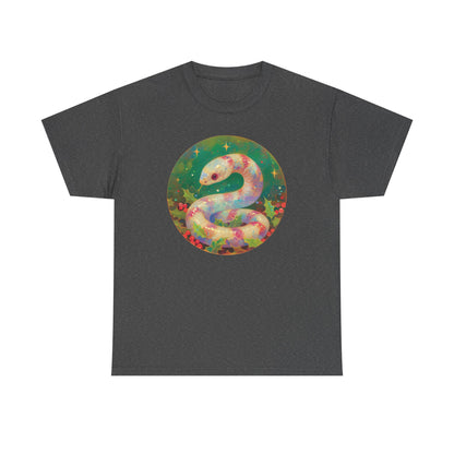 Candy Stripe Snake Unisex Heavy Cotton Tee