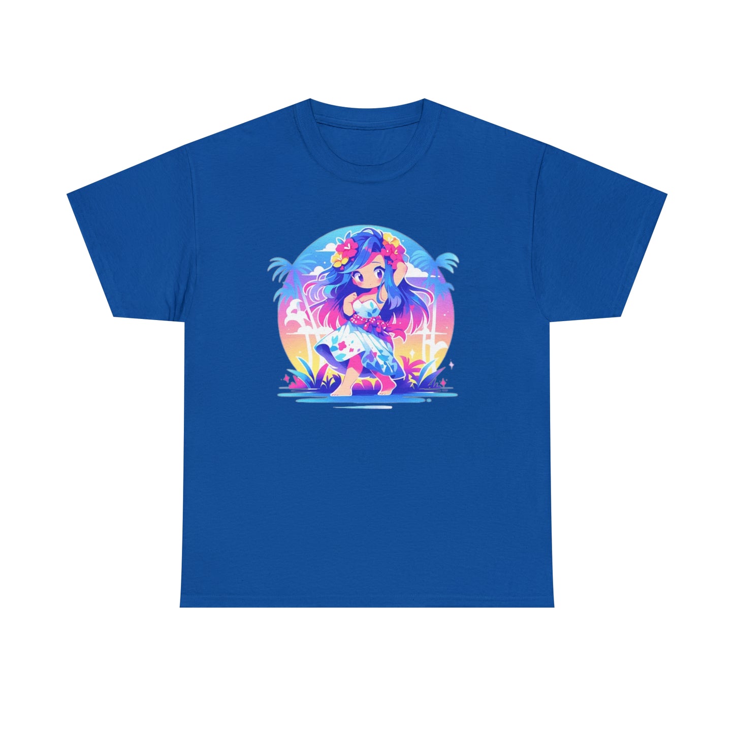 Hula Girl Unisex Heavy Cotton Tee