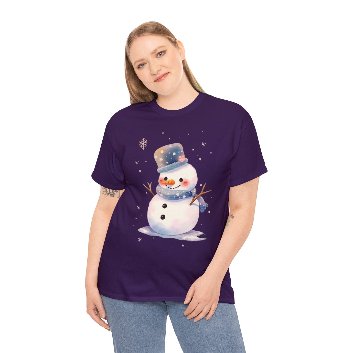 Snowman Unisex Heavy Cotton Tee