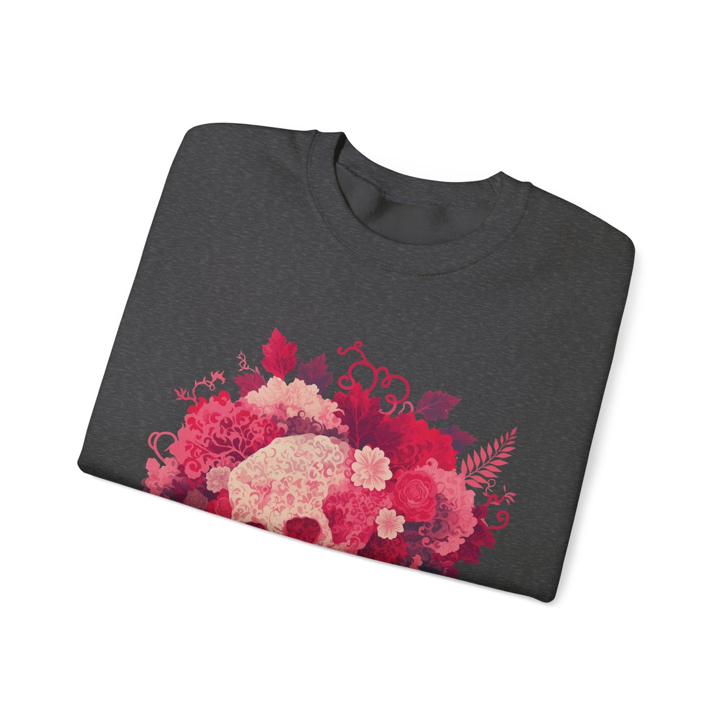 Skull Bouquet Unisex Heavy Blend™ Crewneck Sweatshirt
