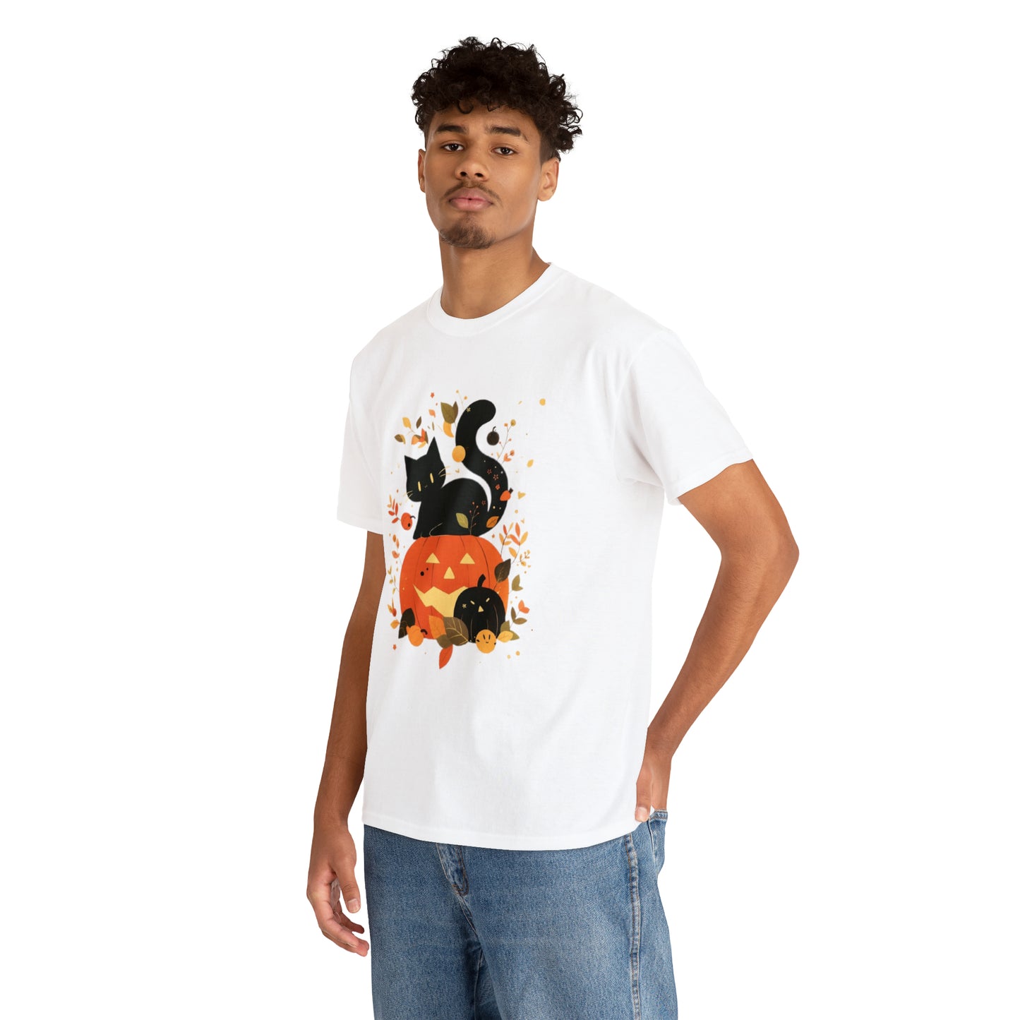 Spooky Kitty Unisex Heavy Cotton Tee