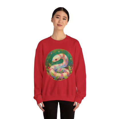 Candy Stripe Snake Unisex Heavy Blend™ Crewneck Sweatshirt