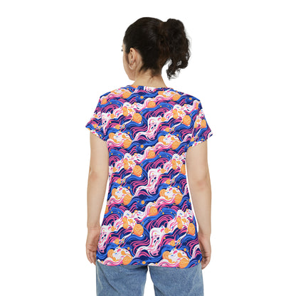 Sghetti Women's Short Sleeve Shirt (AOP)