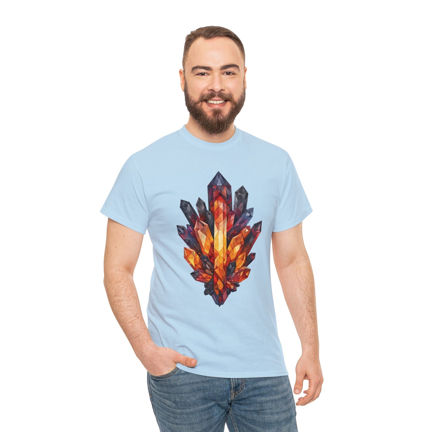 Volcanic Crystal Cluster Unisex Heavy Cotton Tee