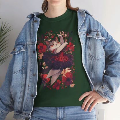 Ballet Cat Unisex Heavy Cotton Tee